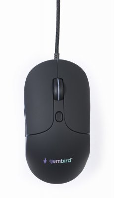Оптична миша, USB інтерфейс, 2400 dpi, чорний (1 з 7)