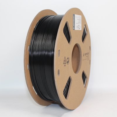Філамент для 3D-принтера, PETG, 1.75 мм, чорний, 1 кг (1 з 4)