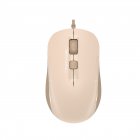 Миша дротова Fstyler, біле підсвічування, USB, 1600 dpi, бежевий
