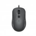 Миша дротова безшумна Fstyler, біле підсвічування, USB, 1600 dpi, сірий