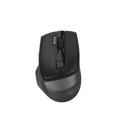 Миша бездротова безшумна Fstyler, USB, 2000 dpi, чорний+сірий (1 з 9)
