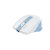 Миша бездротова безшумна Fstyler, USB, 2000 dpi, білий+блакитний (2 из 9)