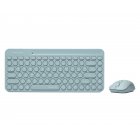 Комплект бездротовий Fstyler клавіатура+миша, блакитний, USB