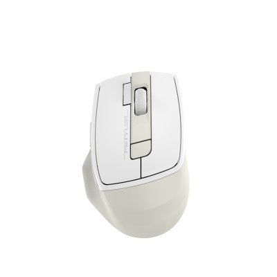 Миша бездротова безшумна Fstyler, BT+RF (Combo), 2000DPI, USB, вбудований акумулятор, білий+бежевий (1 з 8)