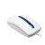 Миша дротова USB, синє підсвічування, 1200 dpi, білий (2 из 11)