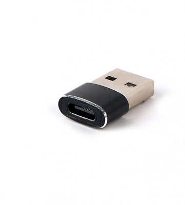 Перехідник USB 2.0, А-тато/C-мама, алюміній (1 з 4)