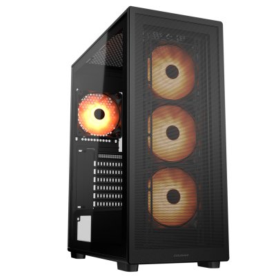 Ігровий корпус, 4*120mm ARGB вентилятори передвстановлені, ATX/mATX/mini-ITX, скляне вікно (1 з 10)