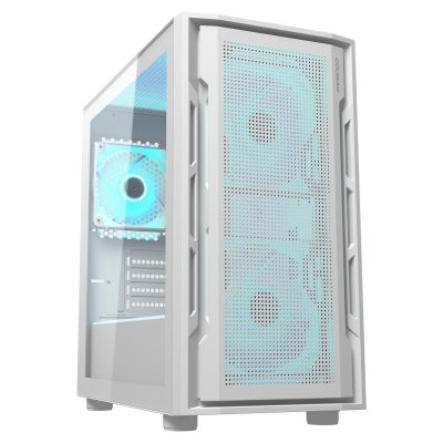 Ігровий корпус, 2*140mm, 1*120mm ARGB вентилятори передвстановлені, mATX/mini-ITX, USB3.0 x 2, USB3.0x2, USB2.0x1, Audio x1, скляне вікно (1 з 8)