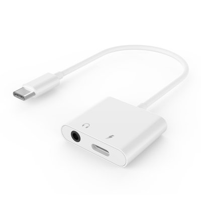 Адаптер аудіо, USB-C - стерео-аудио 3.5 mm + USB-C (живлення) (CDLA) (1 з 4)