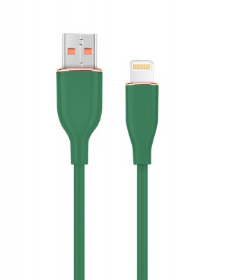 Кабель USB 2.0 А-тато/Lightning, 1,5 м, преміум, 2.1 А (1 з 2)