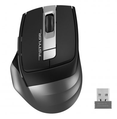 Миша бездротова Fstyler, USB, 2000 dpi, сірий (1 з 9)