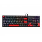 Клавіатура механічна ігрова, USB, RGB підсвічування, BLMS Red Switch, чорна
