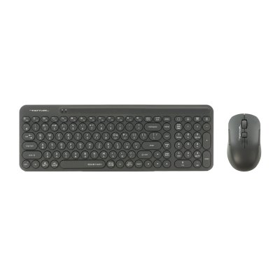Комплект бездротовий Fstyler клавіатура+миша, сірий, USB (1 з 9)