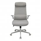 Крісло офісне ергономічне, дихаючий текстиль, білий