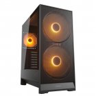 Ігровий корпус, 2*180mm ARGB, 1*120mm ARGB вентилятори передвстановлені, ATX/mATX/mini-ITX, скляне вікно