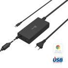 Мережевий зарядний пристрій, 1 USB-A / 1 USB-C, 100Вт,/PD