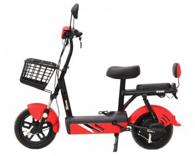 Електроскутер, 500 Вт, червоний (1 з 12)