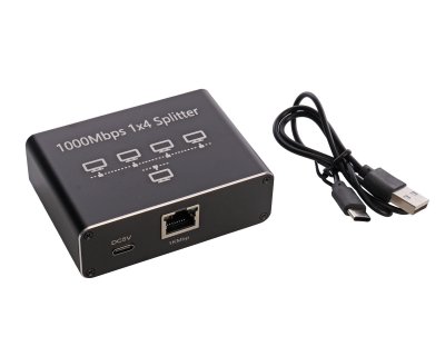 Комутатор мережевий 4 порти, 100/1000 Мбіт/с (1 з 3)