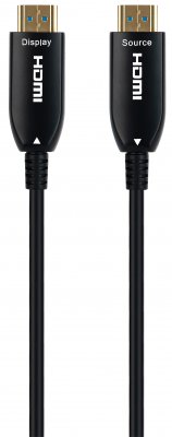 Кабель оптичний (AOC) HDMI V.2.1, 8К 60Гц/4К 144Гц, позолочені конектори, 45 м (1 з 2)