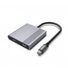 Док станція USB-C 3-в-1 (USB/HDMI/PD), сірий