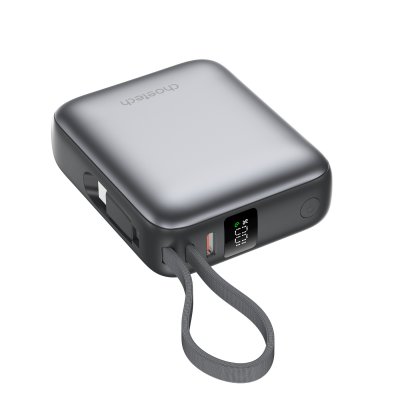 Портативний зарядний пристрій, 10000 mAh, PD 35 Вт, сірий (1 з 12)