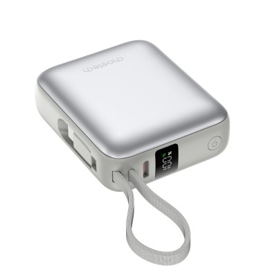 Портативний зарядний пристрій, 10000 mAh, PD 35 Вт, сріблястий (1 з 12)