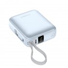 Портативний зарядний пристрій, 10000 mAh, PD 35 Вт, блакитний