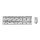 Бездротовий комплект (клавіатура + миша), Silent Key Pro Business, білий