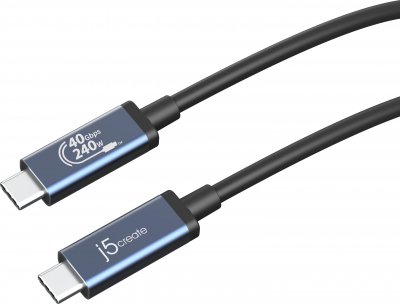 Кабель USB4 40Gbps, 240W(48V5A), 8K60Hz, C-тато/C-тато, 0,8 м, преміум (1 з 4)